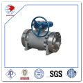 High Pressure Ball Valve Stainless Steel Class 900 API6d Worm Operated Ball Valve